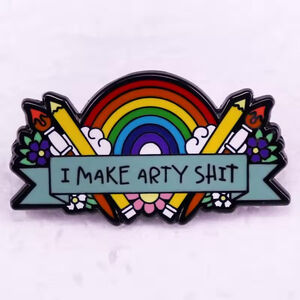 Arts & Crafts Rainbow Artistic Hobbies Enamel Pin